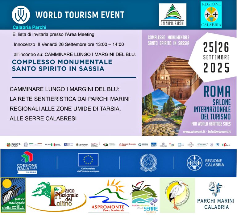 Scopri di più sull'articolo Grande interesse al World Tourism Event – Salone Internazionale del Turismo da parte di Calabria Parchi￼
