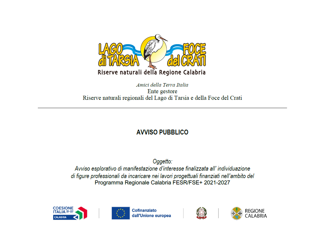 Al momento stai visualizzando AVVISO ESPLORATIVO DI MANIFESTAZIONE D’INTERESSE PER L’INDIVIDUAZIONE DI FIGURE PROFESSIONALI